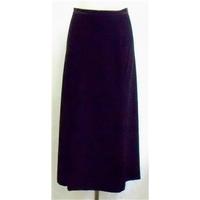 Jacques Vert black velvet long skirt Size10