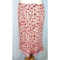 jaunty pink floral size 12 skirt jaunty size 12 pink knee length skirt