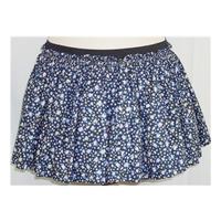 Jack Wills - size 8 - navy/multi - floral print mini skirt