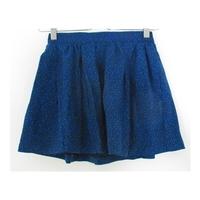 Jack Wills, size 8 black & blue mini skirt