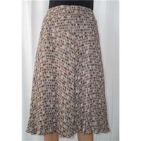 Jackpot Size 12 Grey and Brown Patterned Skirt