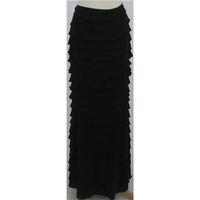 Jaeger, size 14 black tiered layered skirt