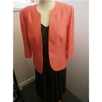 jacques vert 12 coral and black jacket and dress jacques vert multi co ...