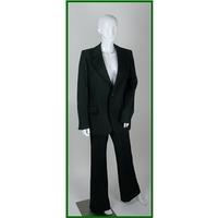 jackson the tailor size l black trouser suit vintage