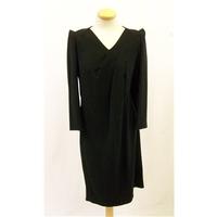 Jaeger - Size 10 - Black Peak Shoulder Evening dress