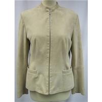 Jaeger - Size 12 - Light Beige - Suede - Jacket