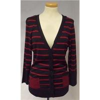 jacqiue small red black cardigan jacqiue