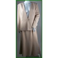 Jacques Vert - Size: 16 - Cream / ivory - Skirt suit