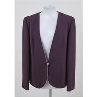 Jacques Vert Size: 14 Purple Smart jacket