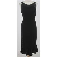 jaeger size 12 black calf length dress