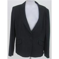 jaeger size l smart black pinstripe jacket