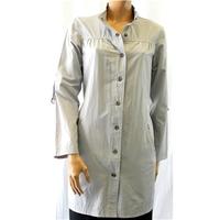 jaeger size 8 pale grey raincoat