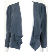 Jaeger Size 14 Stone Grey Silk Bolero Jacket