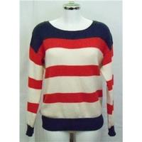 jack wills redwhite and blue jumper size 12