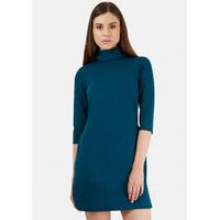 Jade High Collar Shift Dress