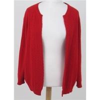 Jaeger - Size: XL - Red cashmere cardigan