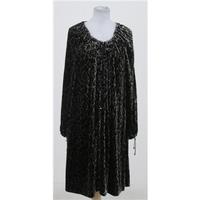 jaeger size m leopard print velvet evening dress