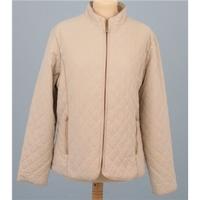 james pringle size m beige quilted jacket