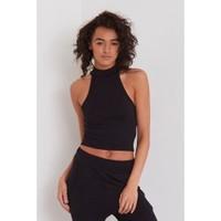 Jane Turtle Neck Sleeveless Cropped Top