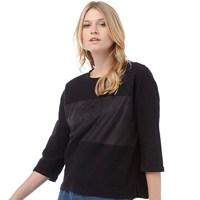 Jacqueline De Yong Womens Robin Mix Top Black