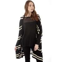 Jacqueline De Yong Womens Gorgeous Stripe Cardigan Black