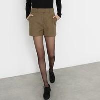 Jacquard Shorts with Metallic Fibre