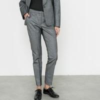 jacquard peg trousers