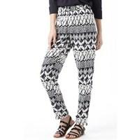 Jacqueline De Yong Womens Epic Aztec Jersey Pants Cloud Dancer