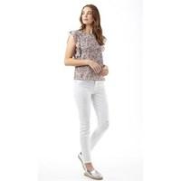 jacqueline de yong womens avril frill top cloud dancer 2