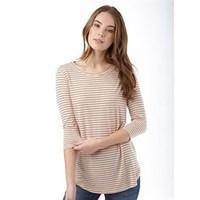 Jacqueline De Yong Womens Sukie 3/4 Length Sleeve Top Cameo Rose