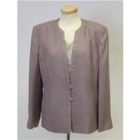 Jacques Vert - Size 12 - Mink pink - Jacket ensemble