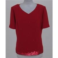 Jacques Vert, size 20, red sequin top