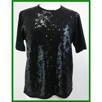 Jaques Vert - Size: 16 - Black - Sequined jumper