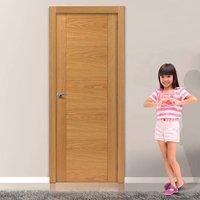 JBK Tigris Oak Veneered Fire Door is 1/2 Hour Fire Rated and Pre-Finished