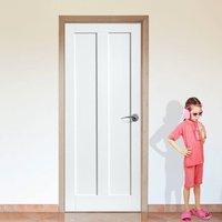 JB KIND Barbados Fire Door is White Primed and 1/2 Hour Fire Rated