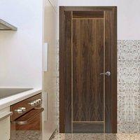 JBK Vina Walnut Door with Oak Inlays is Pre-Finished