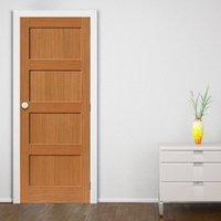 JBK Montana Snowdon Oak Fire Door is 1/2 Hour Fire Rated