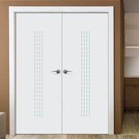 jbk limelight criterion flush fire door pair is white primed and 30 mi ...