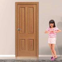 JBK Royale Traditional E14M Oak Veneer Door is 1/2 Hour Fire Rated and Lacquer Varnished