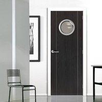 JBK Porthole 1 Eco Colour Argento Ash Grey Painted Door is Pre-finished