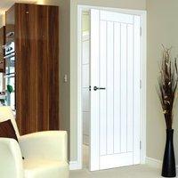 JB KIND Limelight Savoy Fire Door is White Primed and 1/2 Hour Fire Rated