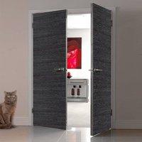 JBK Eco Colour Grigio Ash Grey Flush Door Pair is Pre-finished