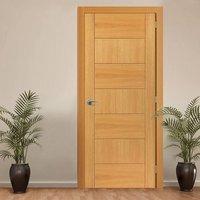 JB KIND Brisa Sirocco Flush Oak Veneered Fire Door is Pre-finished and 30 Minute Fire Rated