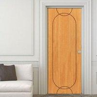 JBK Elements Agua Flush Oak Veneered Fire Door is Pre-finished and 30 Minute Fire Rated