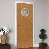 JBK Porthole 1 Oak Door, Pre-Finished