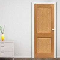 JBK Charnwood Oak 2 Panel Door is Pre-Finished