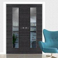 jbk eco colour grigio ash grey door pair with clear safety glass is pr ...