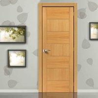 JB KIND Brisa Sirocco Flush Oak Veneered Door is Pre-finished