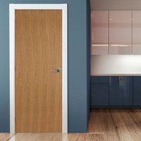 JBK Flush Oak Veneer Fire Door is Pre-finished and 60 Minute Fire Rated
