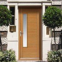 jbk exterior alsace oak door frame kit therm l tri glazing